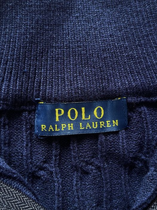 Camisola Ralph Lauren Azul Escura com Fecho – Tamanho M