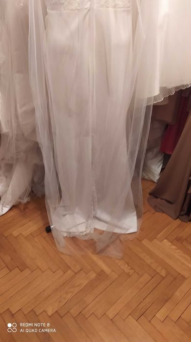 Welon beż zdobień  długi 190-192 cm długości