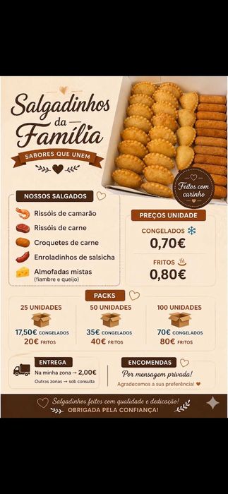 Salgados caseiros