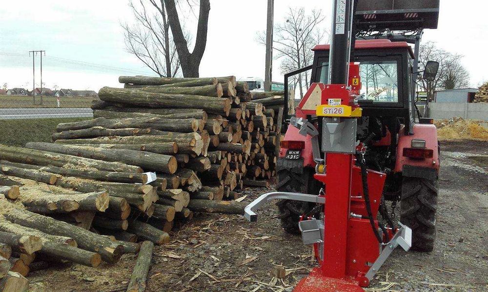 Profesjonalna słoweńska Łuparka Lancman STX 26 ton napęd WOM