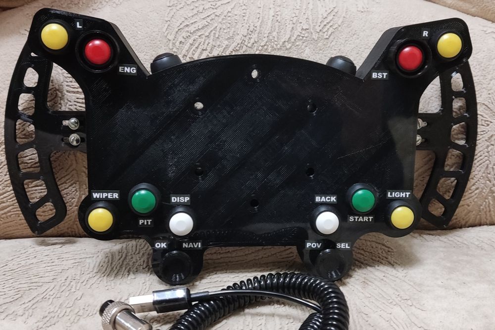 DIY рульовий батонбокс v2 руль для сімрейсингу simracing   ffbeast