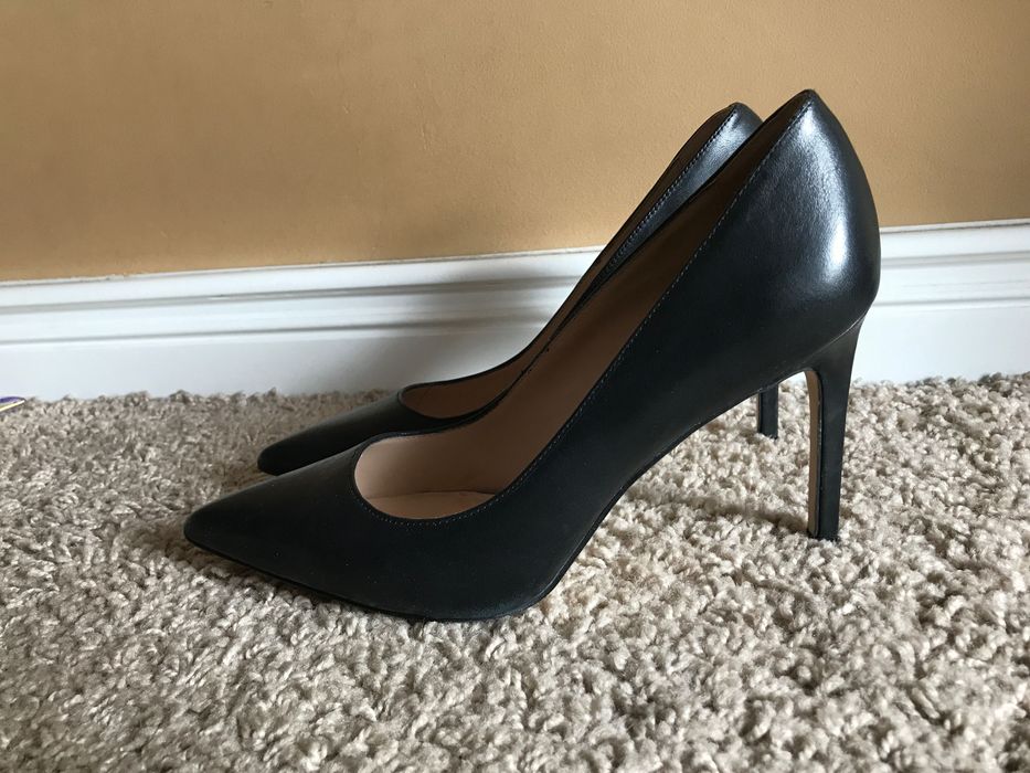 Mango szpilki 39 szpic skora skorzane eleganckie klasyczne