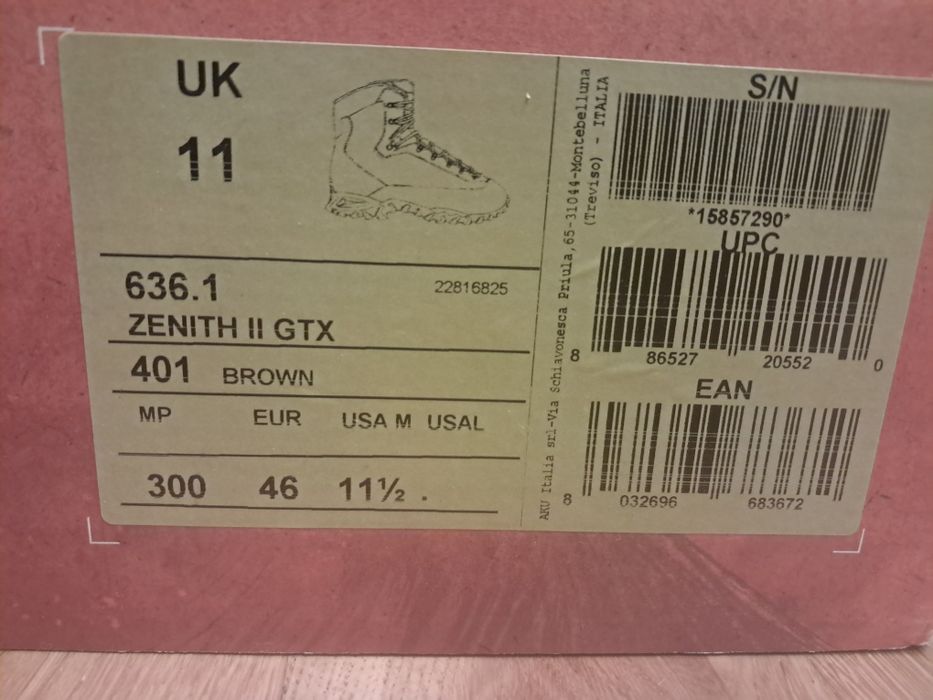 Buty AKU Zenith II GORE-TEX czerwono-brązowo-czarne 46