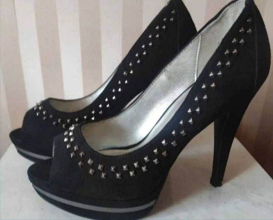 Туфли женские замшевые