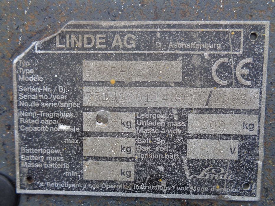 Wózek widłowy LINDE H25/H30 Most napędowy belka skrętna / części LINDE