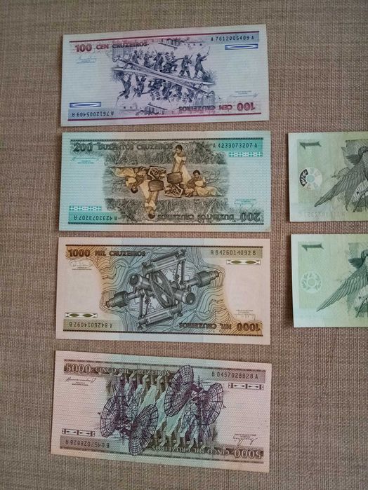BRASIL 11 Notas 6 NÃO Circuladas e 5 USADAS BEM CONSERVADAS ver fotos