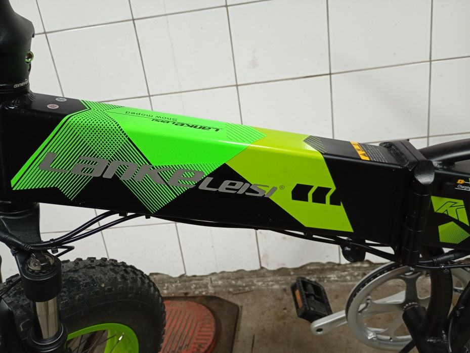 lankeleisi x2000 plus black green rower elektryczny 45km/h