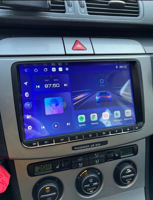 Rádio Volkswagen Android 14 com GPS (Novo)
