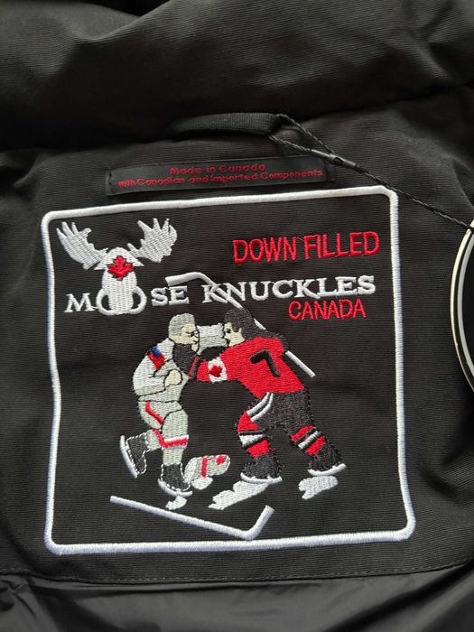 Damska kurtka zimowa narciarska Moose Knuckles puch kaczy