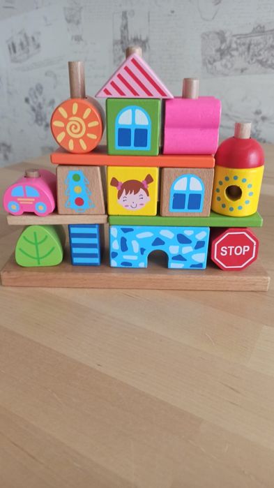 Набір кубиків Viga Toys "Місто" 50043