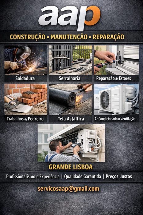 Prestacao de varios servicos ( serralharia, ar condicionado )