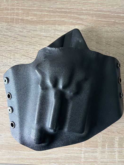 Kabura do Glock 19 z latarką prawa ręka