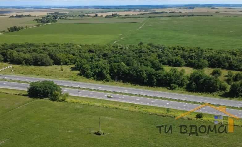 Фасадна до траси ділянка. 1.6 га. Велика Омеляна - Грушвиця