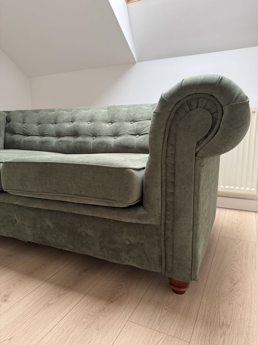 Sofa Chesterfield z funkcją spania