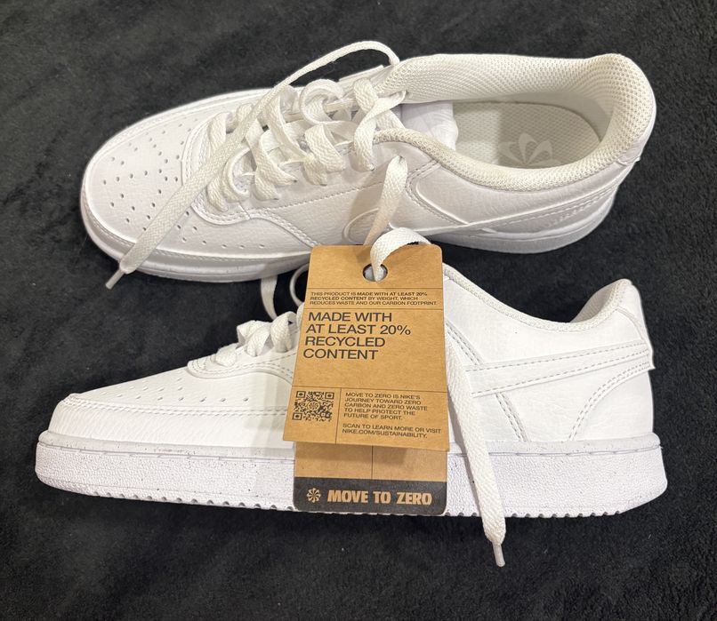 Nike court low biale