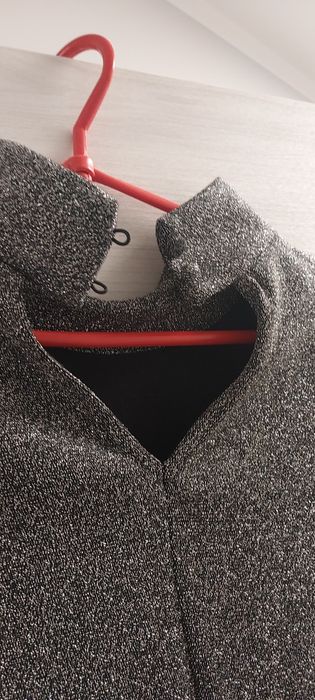 Bluzka top  długi rękaw świecąca H&M na imprezę sylwestra M