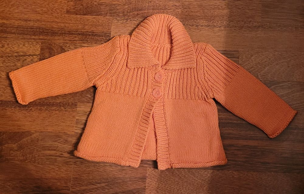 Pomarańczowy sweterek 3 -6 m