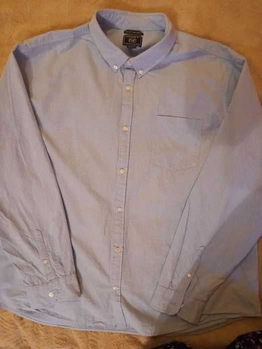 Błękitna koszula męska 3XL