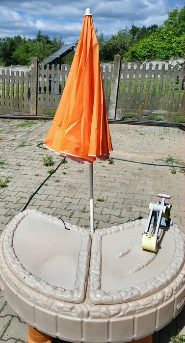 LITTLE TIKES PIASKOWNICA - wodny plac zabaw ,plac budowy, koparka, dźwig, parasol