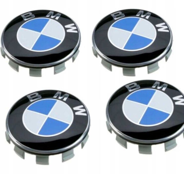 BMW 56mm 4szt Dekle Dekielki Niebieskie