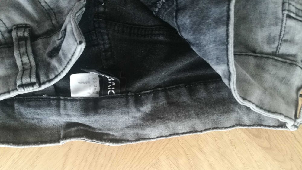 Spodnie jeansy dzinsy rurki 34, XS terranova divideo h&m