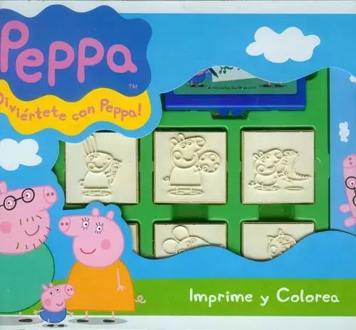 Pieczątki w walizce Świnka Peppa. Multiprint. Nowy Produkt