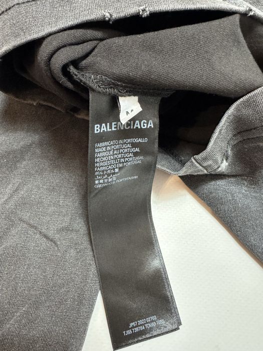Лонгслів Balenciaga Basic Logo Grey M L Dirty fit ERD Vetements