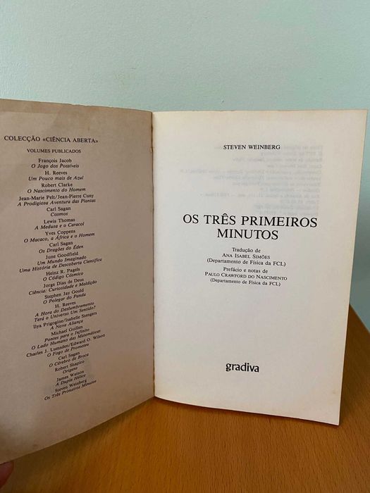 Os Três Primeiros Minutos - Steven Weinberg