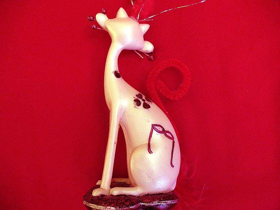 Kot - Kocia elegancja - Figurka - 13 x 7 x 6 cm