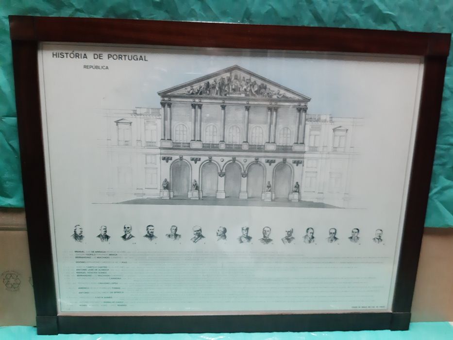 Coleção de 5 quadros história de Portugal