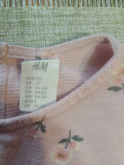 Sukieneczka bawełniana rozm 92 H&M