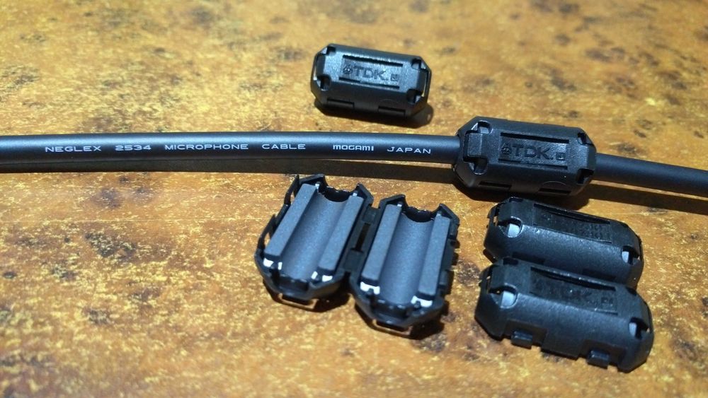 RCA прямые, угловые, штаны, феррит-фильтр TDK 7мм, кабель MOGAMI W2534