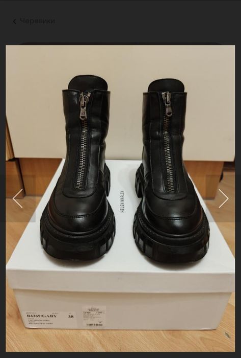 Чоботи шкіряні жіночі / Ботинки женские