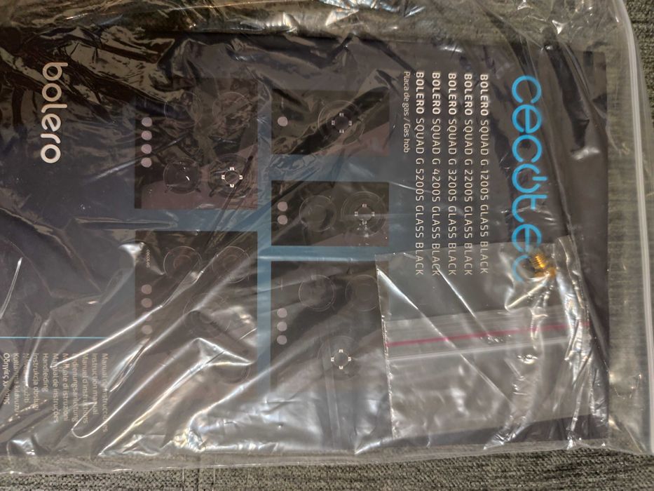 Placa a gás Cecotec Bolero Squad G 1200S Glass