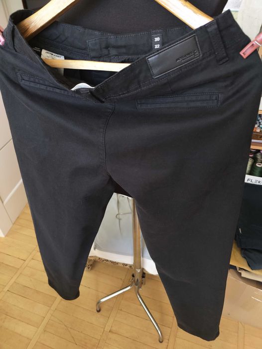 Джинсы (chino Jack&jones Carrot Дания w30 stretch black.