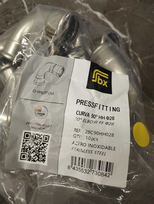 Vendo sacos curvas em inox