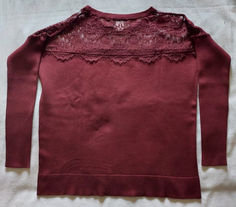 Camisola Bordeaux c/ Renda, TM