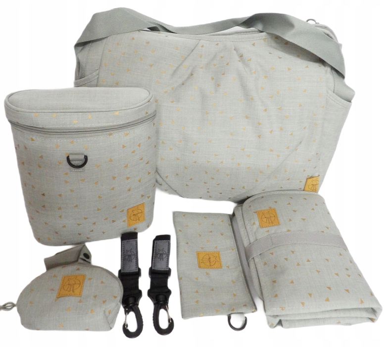 lassig goldie twin backpack torba dla mamy plecak light grey