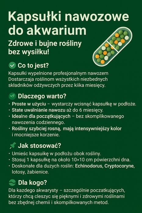 Kapsułki nawozowe do akwarium 60 sztuk