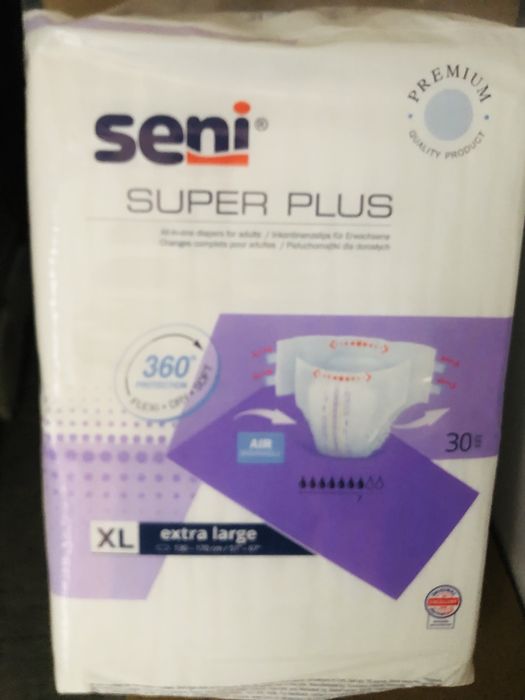 Pampersy seni 2x30 szt roz XL