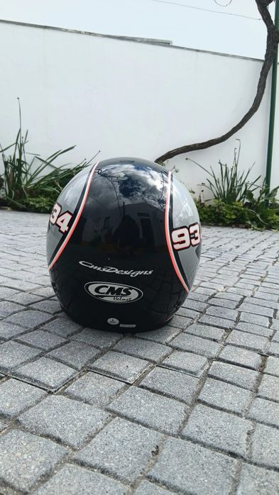 Capacete mota preto cms