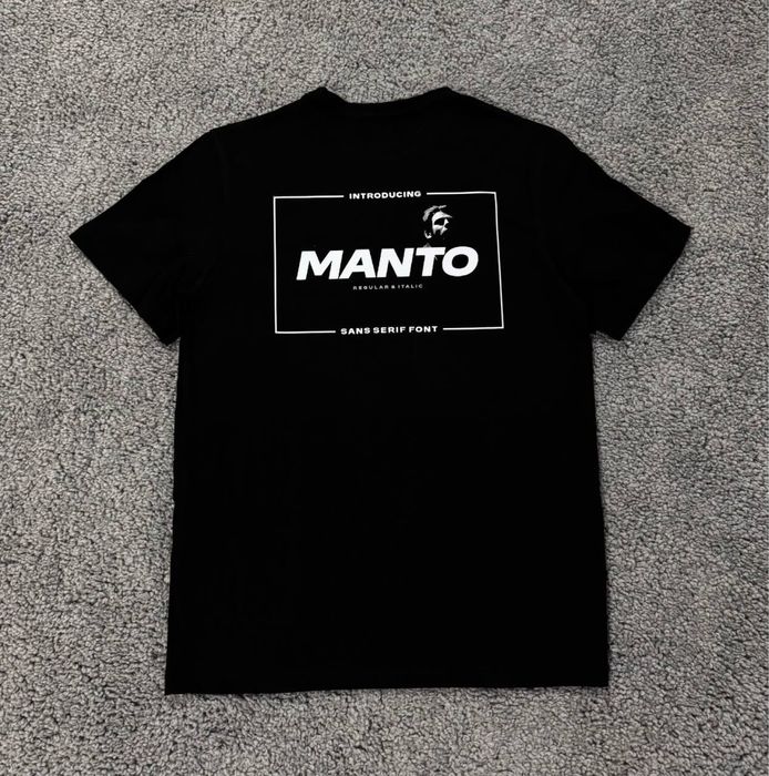 Футболка Manto / Чорна футболка Манто / Чоловіча Футболка Манто/ Manto