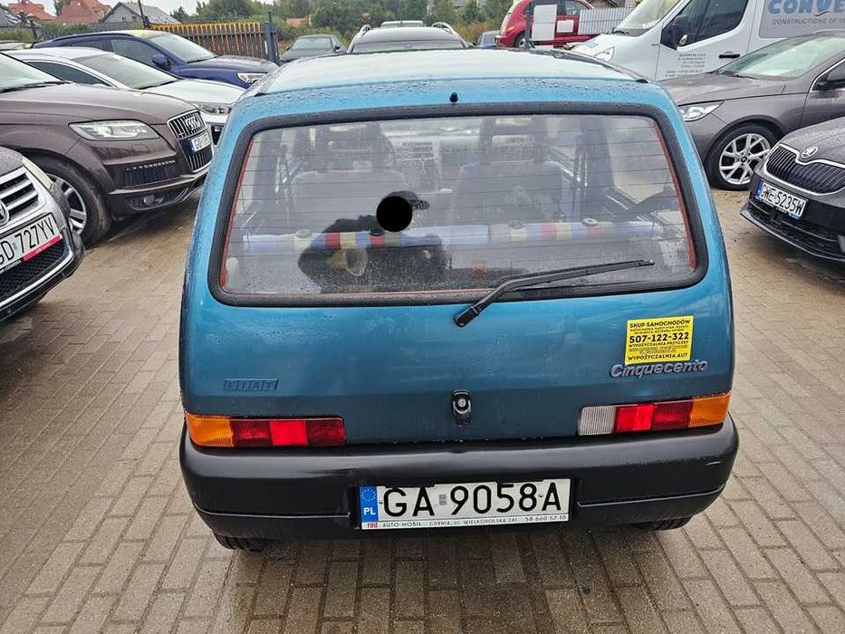 Fiat Cinquecento 1997r/0.9benz/39KM/niski przebieg/okazja/1własciciel