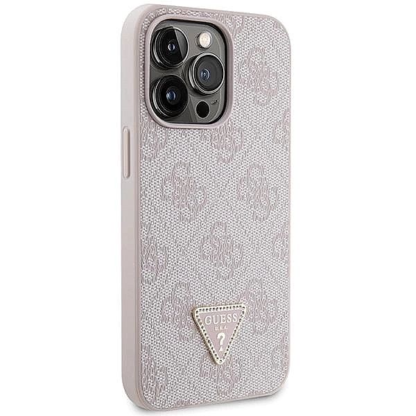 Etui Guess Crossbody 4G Metal Logo na iPhone 13 Pro Max - różowe