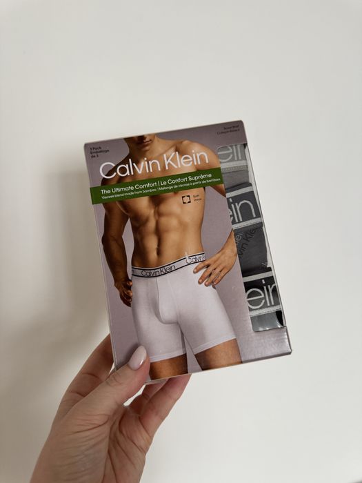 ЗНИЖКА | Чоловічі труси боксери Calvin Klein Bamboo 3 pack Boxer Brief ORIGINAL