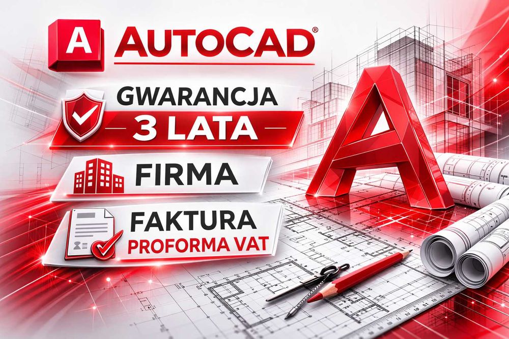 AutoCAD 2026 + Faktura VAT Gwarancja Firma na 3 lata