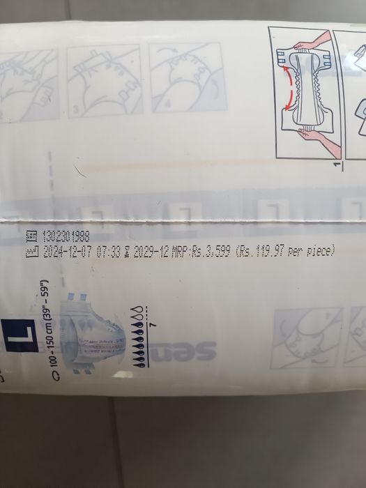 Pieluchomajtki Seni Super Plus r. L , 30 sztuk, nowe opakowanie