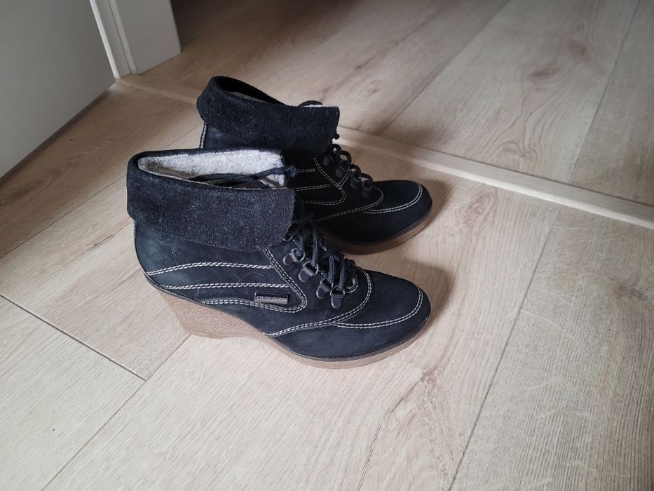 Botki damskie skórzane firmy Prima Moda r. 36  v