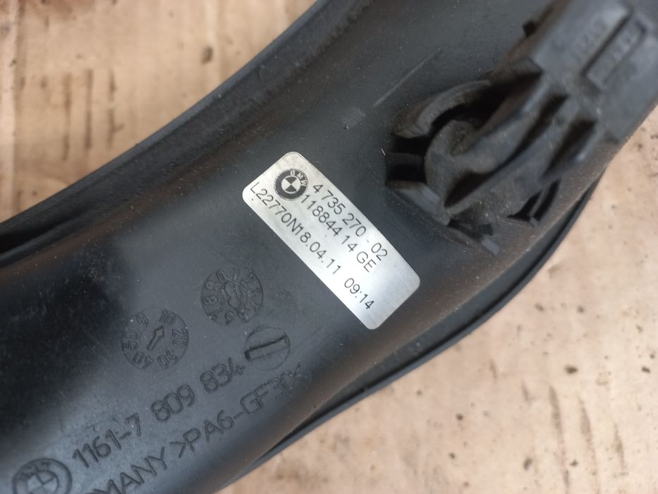 Rura przewód intercooler dolotowa bmw f01 3.0 d