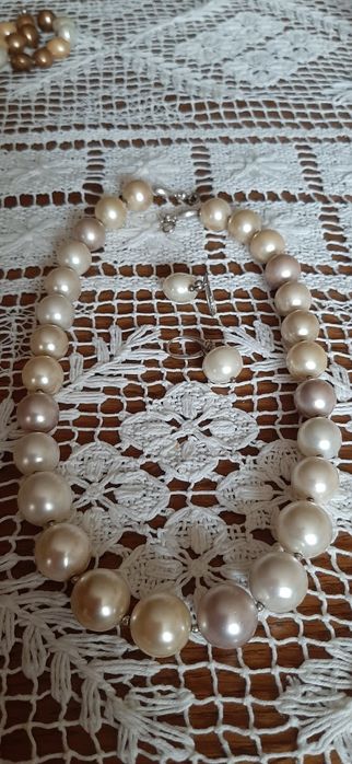 Korale perłowe 2 sztuki